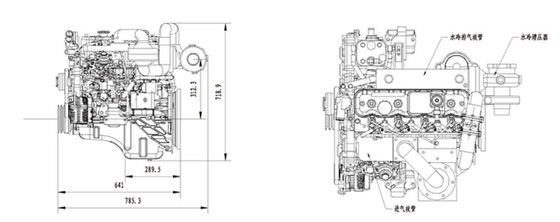 Wysokociśnieniowy silnik przeciwwybuchowy Czterocylindrowy typ Common Rail