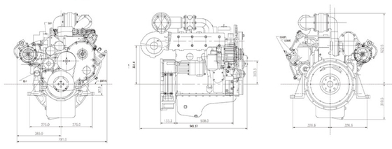 Mechaniczna pompa przeciwwybuchowa Silnik wysokoprężny o mocy 70 kW / 95 KM z systemem Common Rail
