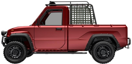 Elektryczna ciężarówka 80 km / H EV 200 mm prześwit Elektryczny podwójna kabina Pick Up